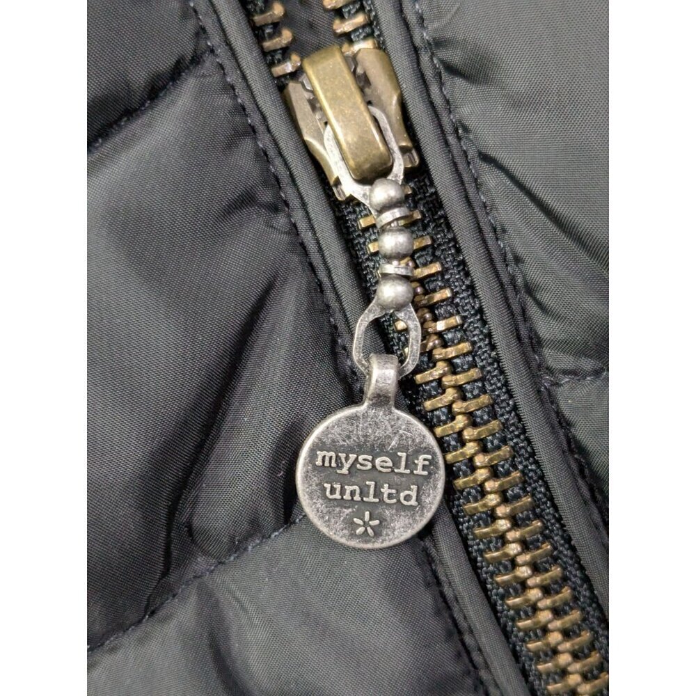 Odd Molly  851 Downfall Puffer Jacket Size 3 Large Black Full Zip Embroidered - Picture 8 of 16